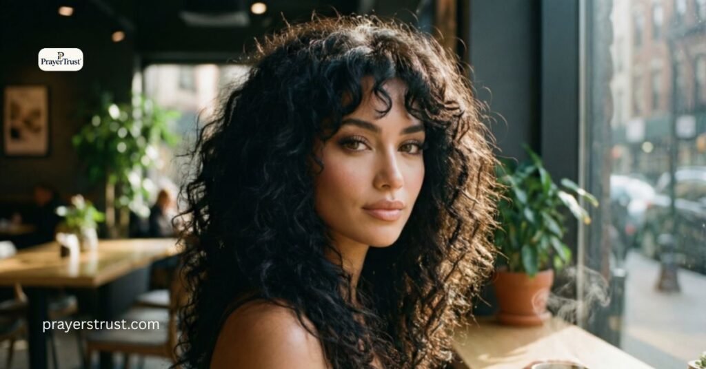 Layered Lob for Curly Hair

