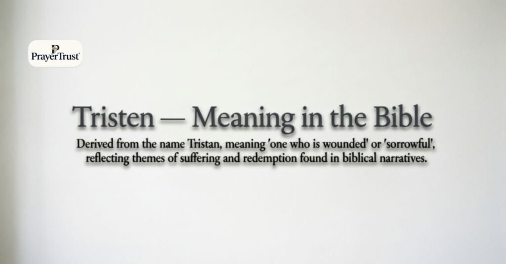 tristen name meaning bible
