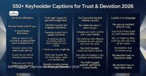 550+Keyholder Captions for Trust & Devotion 2026