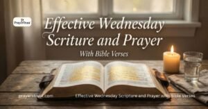 Effective Wednesday Scripture and Prayer with Bible Verses