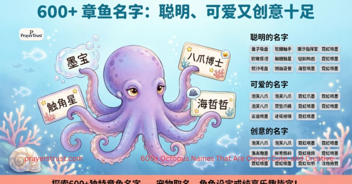 600+ Octopus Names That Are Clever, Cute, and Creative