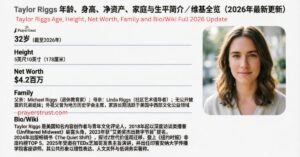 Taylor Riggs Age, Height, Net Worth, Family and Bio/Wiki Full 2026 Update