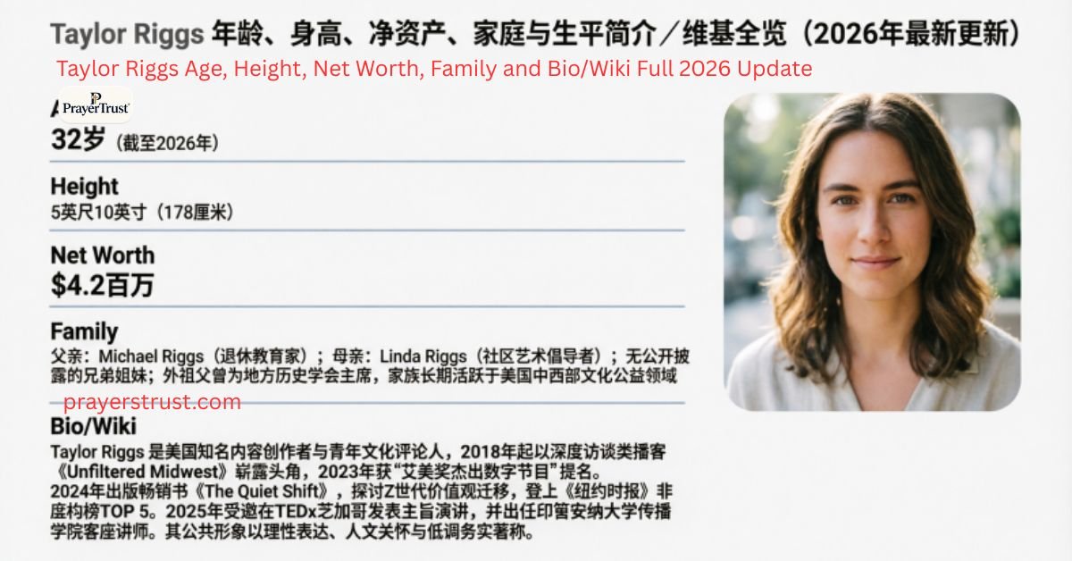 Taylor Riggs Age, Height, Net Worth, Family and Bio/Wiki Full 2026 Update